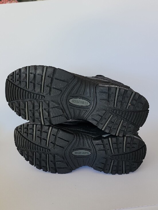 SKECHERS Sport 50081EW Men’s Black Leather Low Top Lace Up Athletic Sneaker main image 6